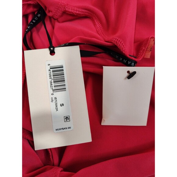 Women's Ivanka Trump Sleeveless Gold Chain Pleated Top Pink Small - Picture 5 of 5